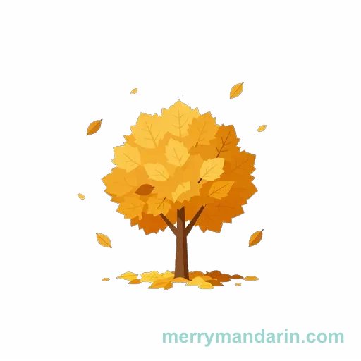 An autumn tree with colorful leaves