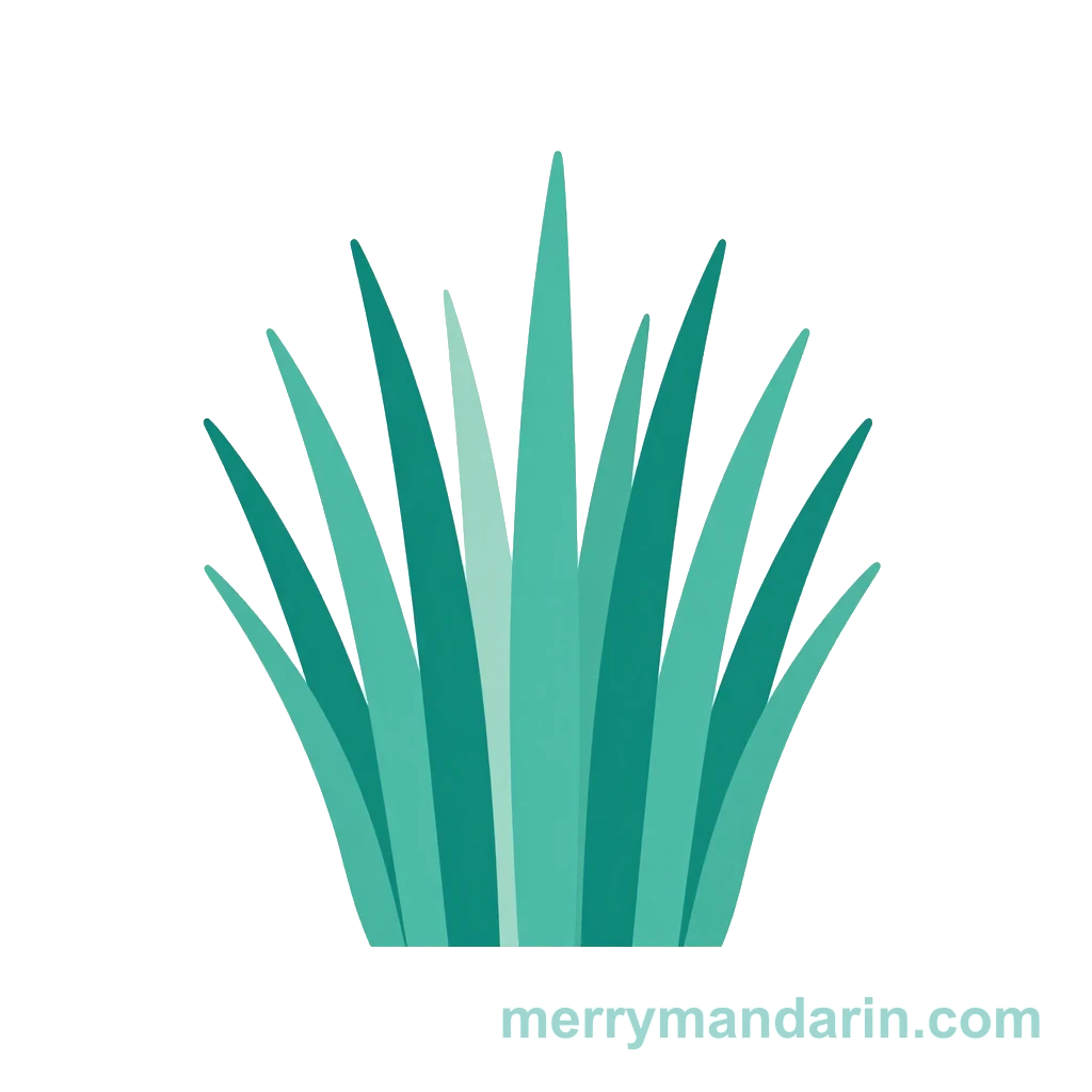 Illustration of grass, the Chinese word 草 (cǎo)