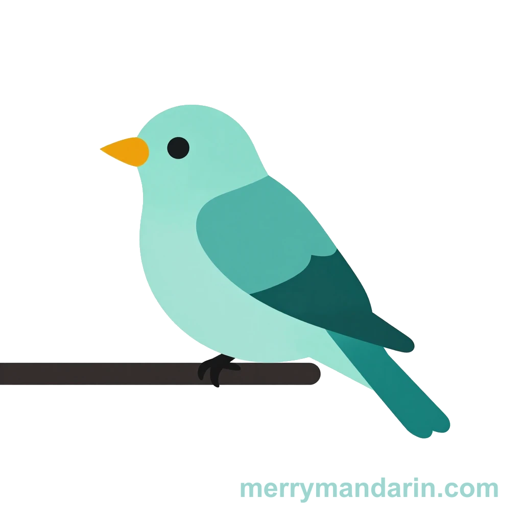 Illustration of a bird, the Chinese word 鸟 (niǎo)