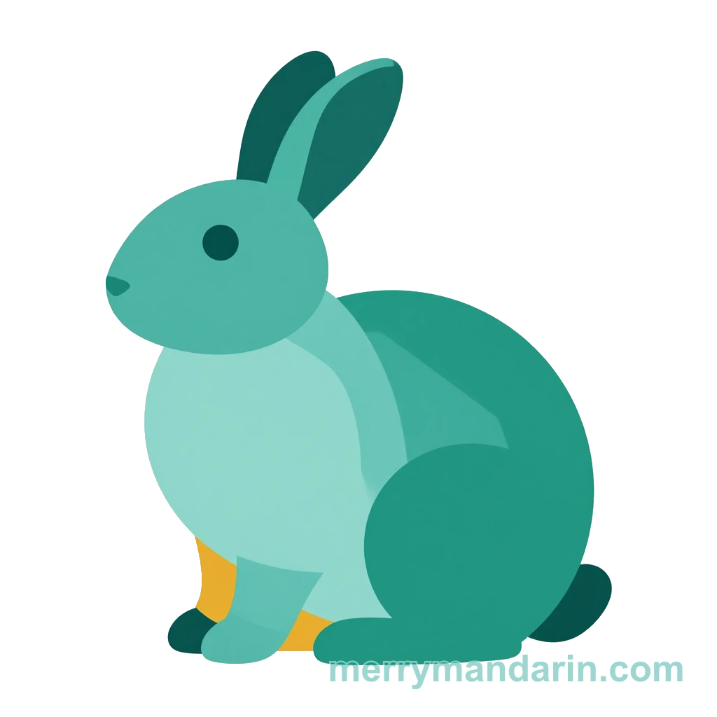 Illustration of a rabbit, the Chinese word 兔子 (tùzi)