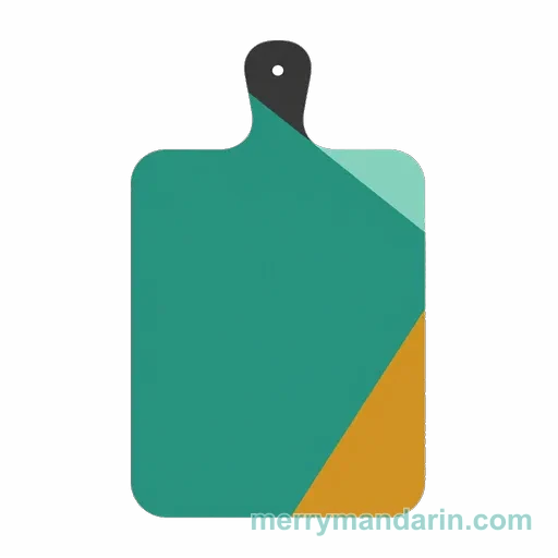 Illustration of a cutting board, the Chinese word 案板 (ànbǎn)