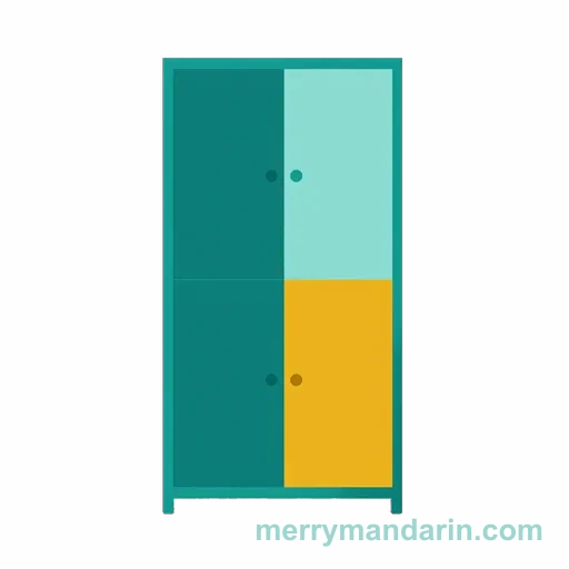 Illustration of a cabinet, the Chinese word 柜子 (guìzi)