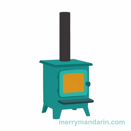 Illustration of a stove, the Chinese word 炉子 (lúzi)