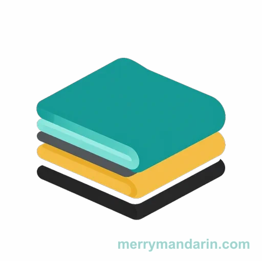 Illustration of a folded blanket, the Chinese word 毯子 (tǎnzi)