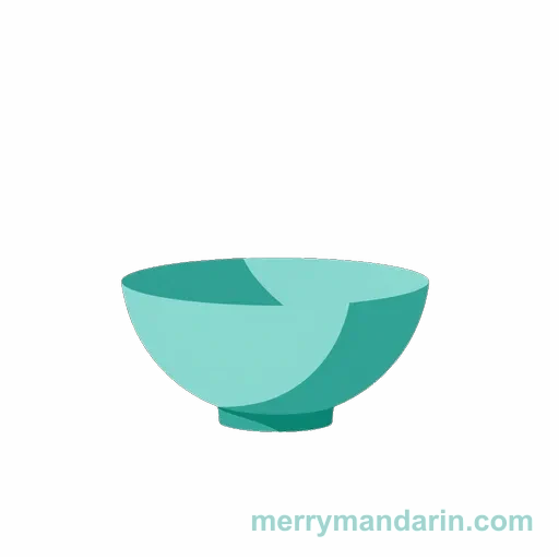Illustration of a bowl, the Chinese word 碗 (wǎn)