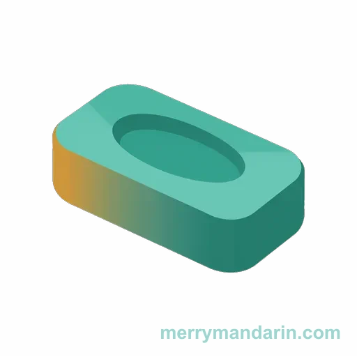 Illustration of a bar of soap, the Chinese word 香皂 (xiāngzào)
