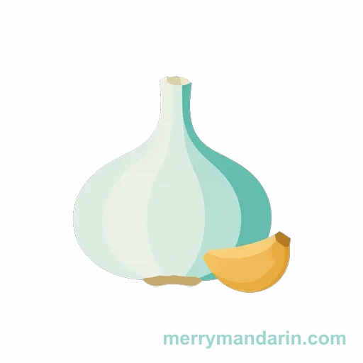 A whole garlic bulb beside a single peeled clove