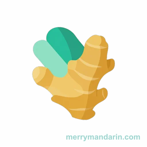 Illustration of ginger, the Chinese word 姜 (jiāng)