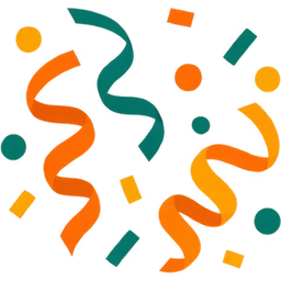 Colorful party streamers