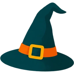 Pointed witch hat